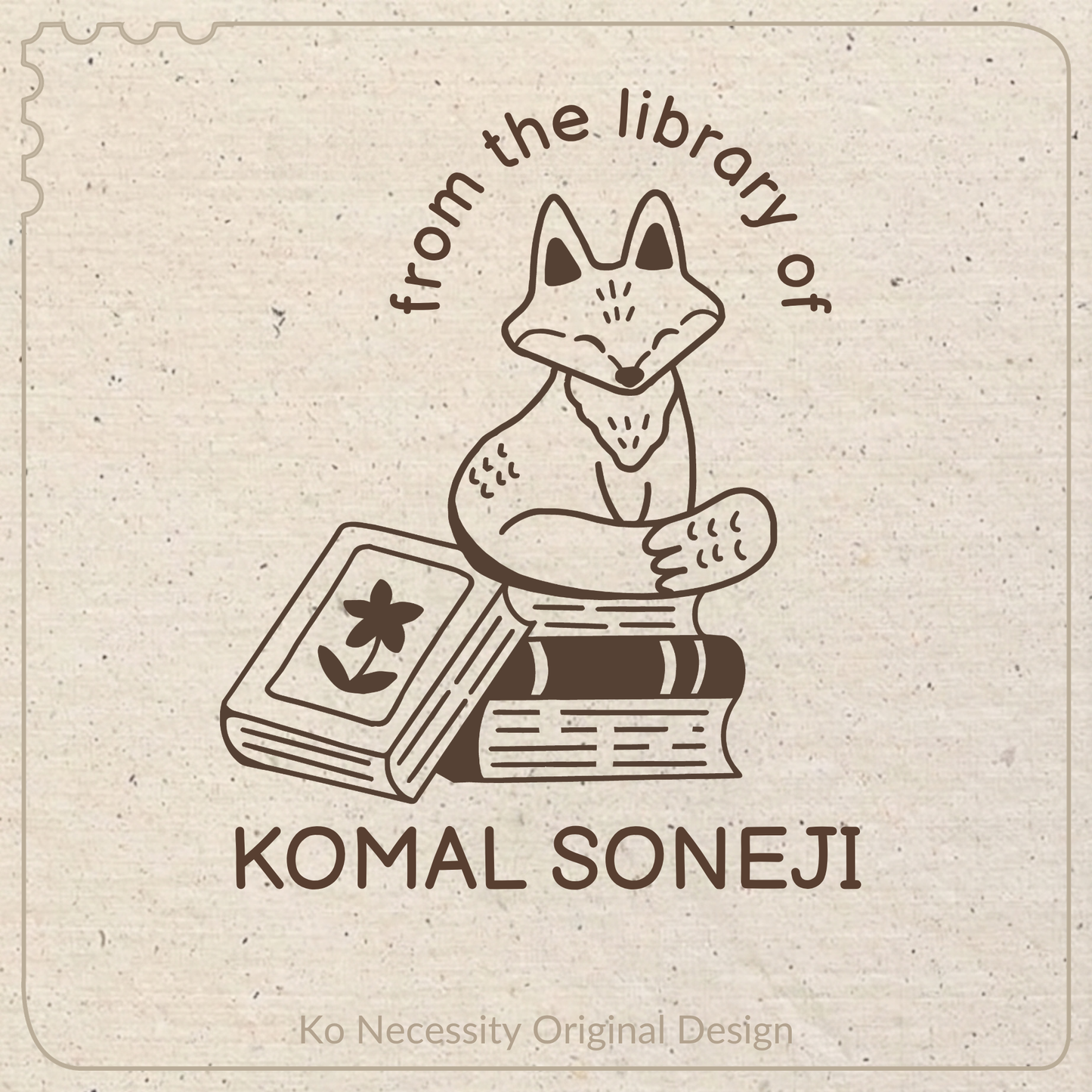 Mr. Fox | Library Stamp