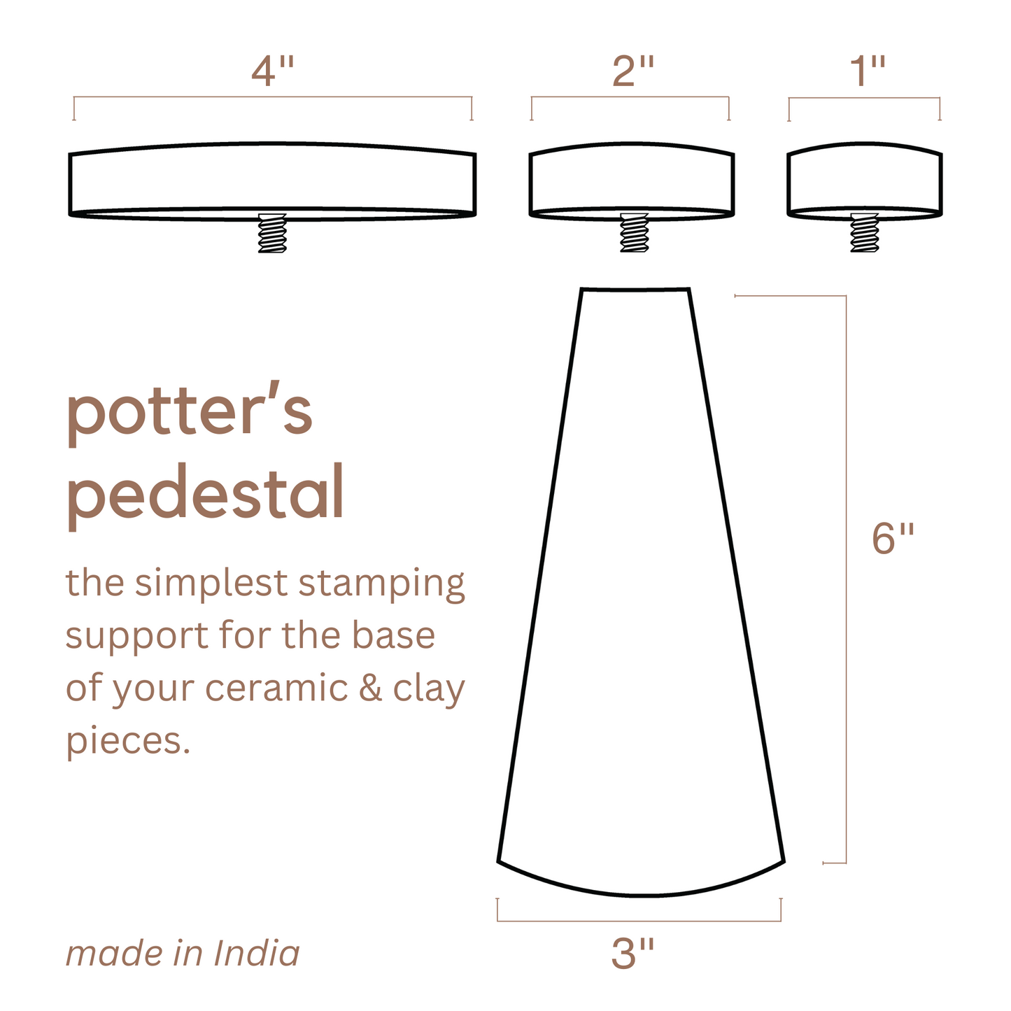 Pottery Stamping Pedestal