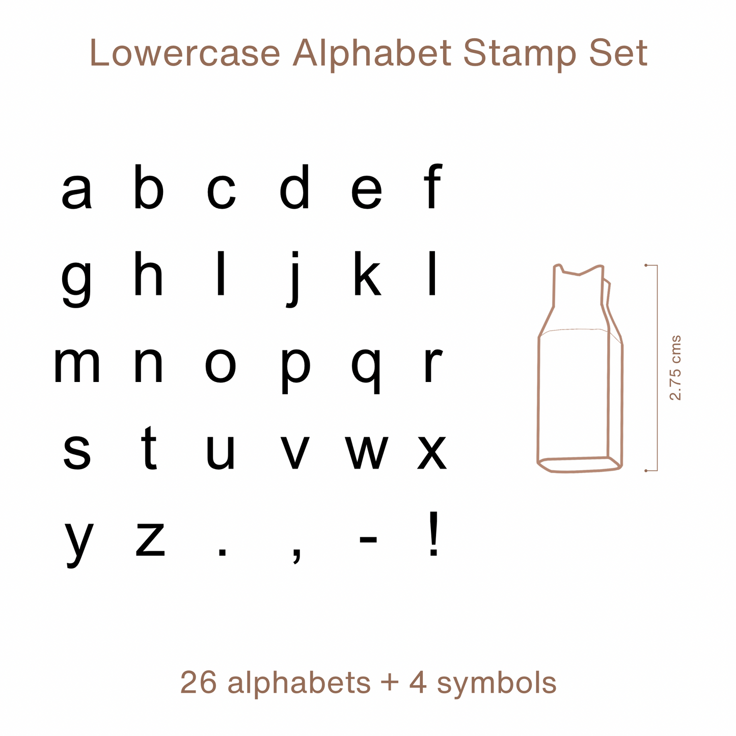 COMBO | Alphabet + Number Stamp Set