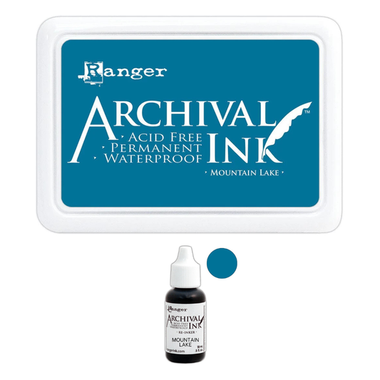 Mountain Lake Archival Ink Pad + Refill Combo