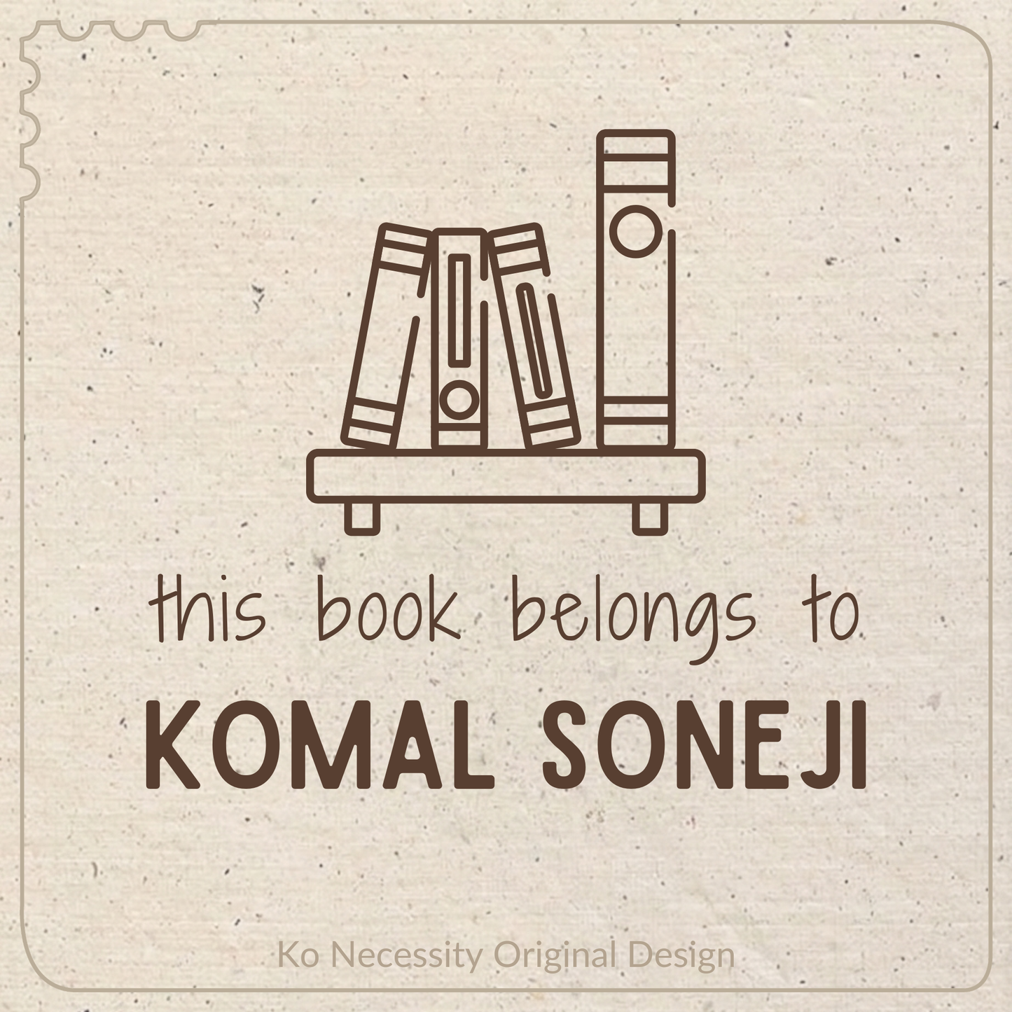 Book Shelf | Library Stamp