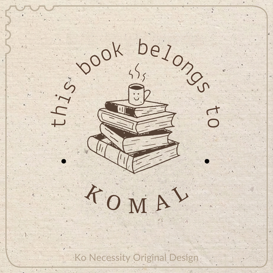 Books & Coffee | Library Stamp