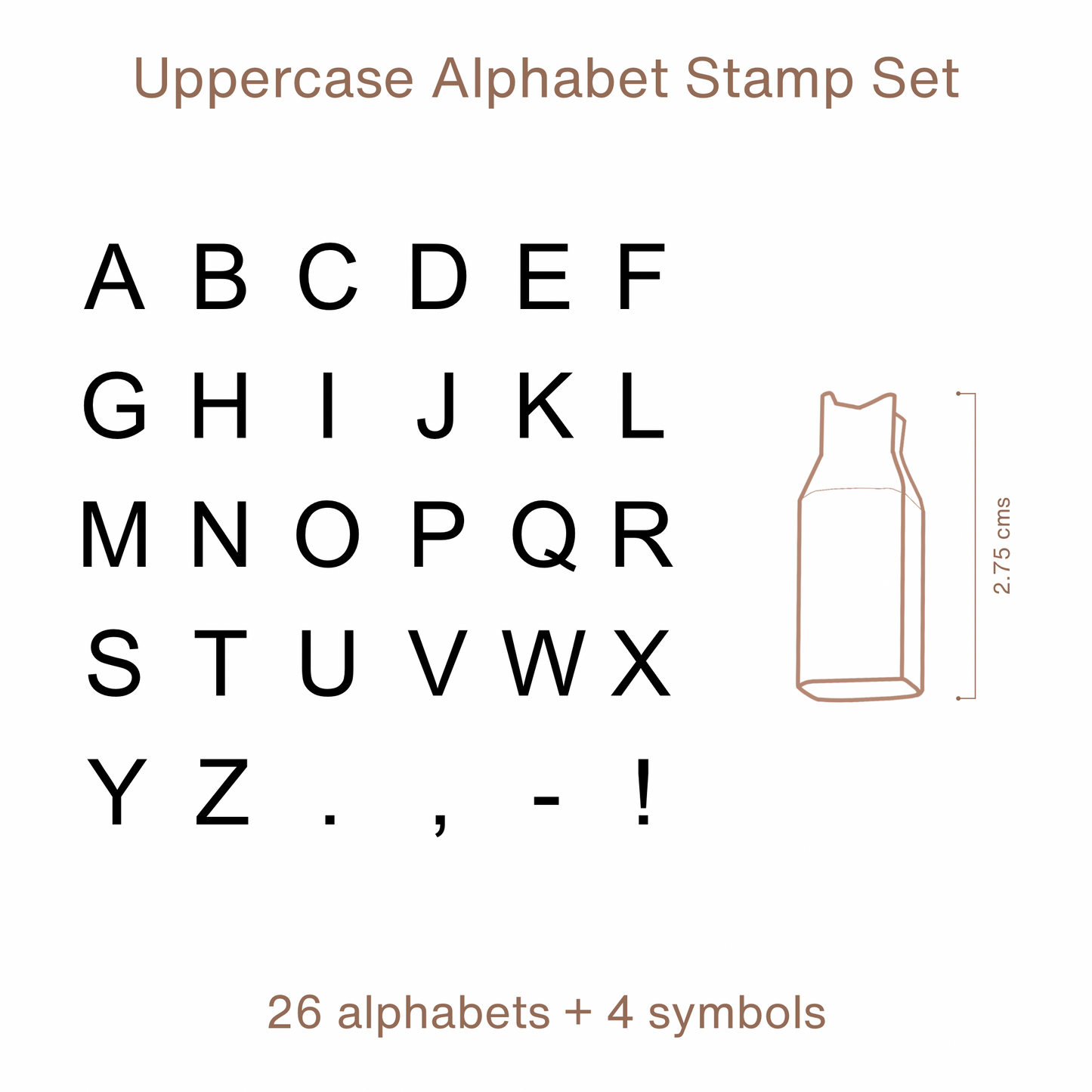 COMBO | Alphabet + Number Stamp Set