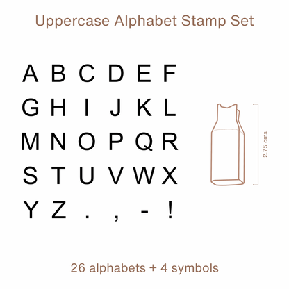 COMBO | Alphabet + Number Stamp Set