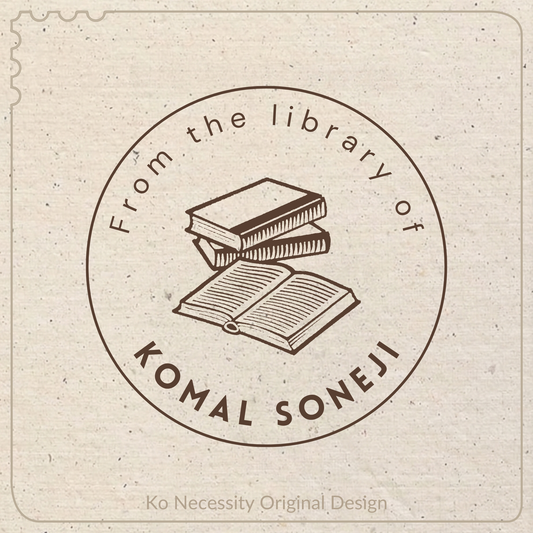 Pile Of Books | Library Stamp