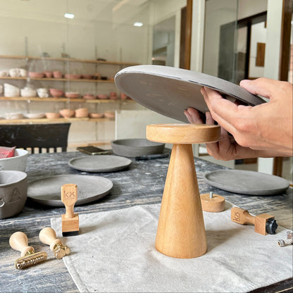 Pottery Stamping Pedestal