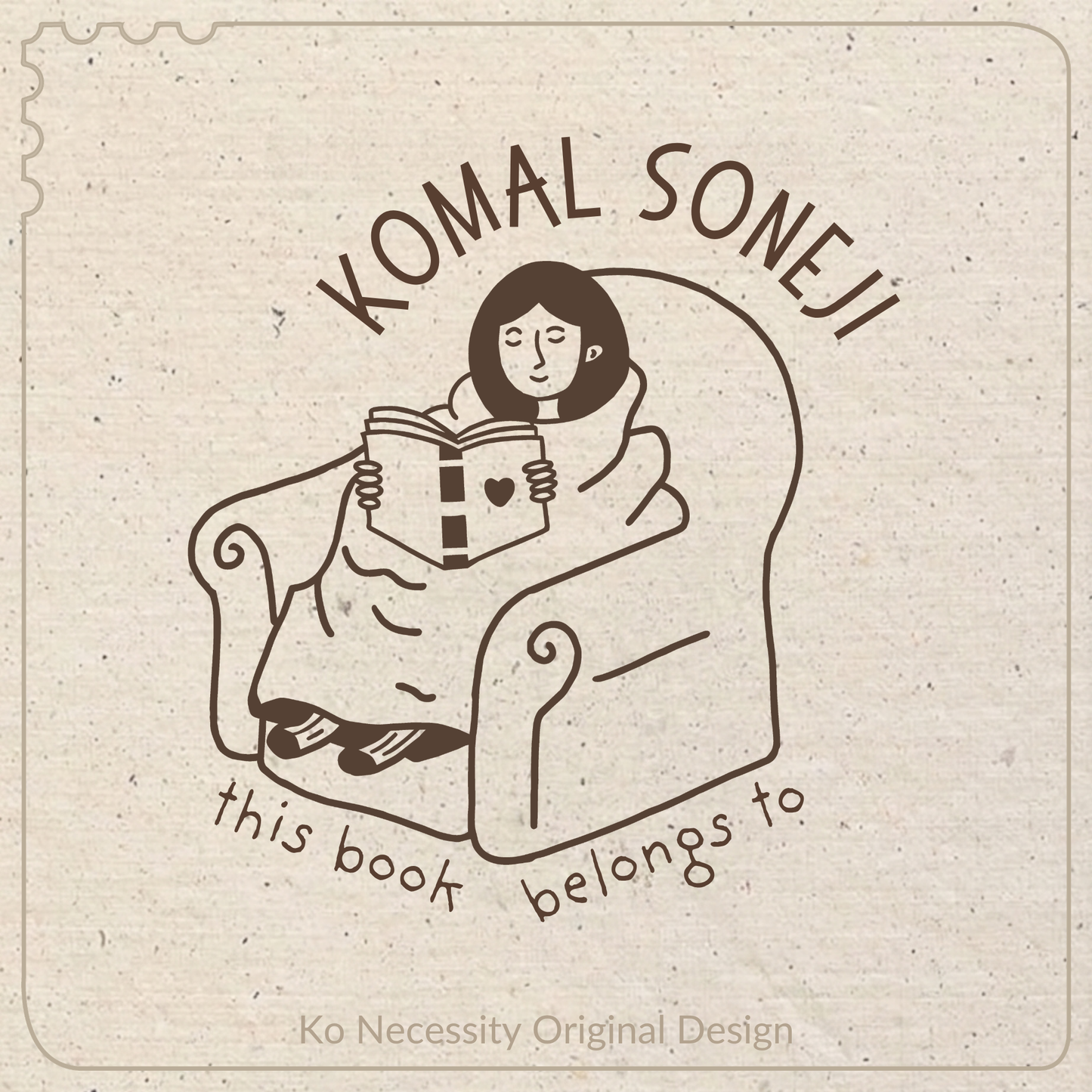 The Cozy Read | Library Stamp