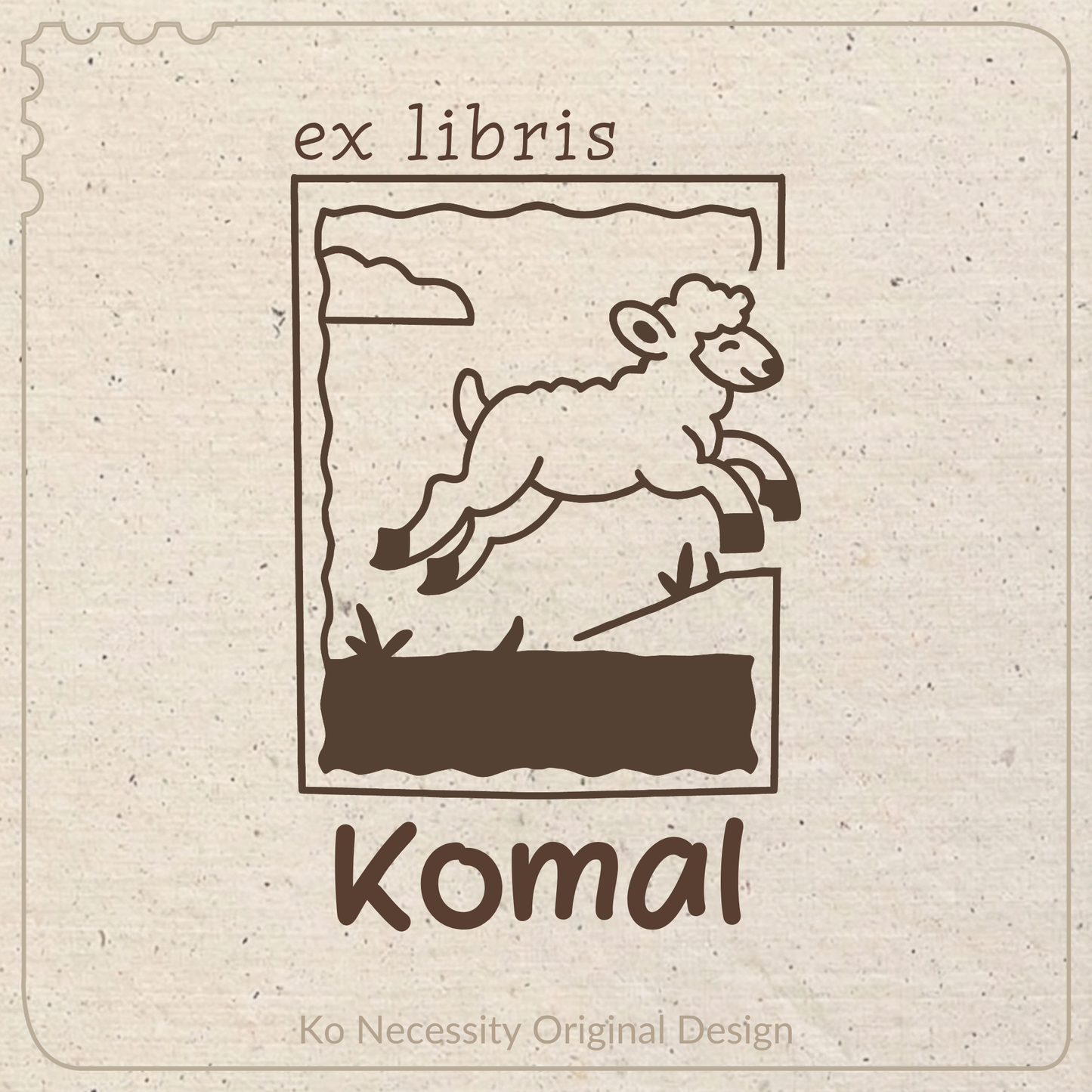 The Sheep | Library Stamp