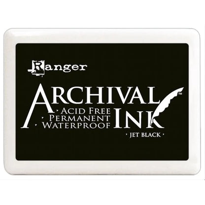 Jet Black Archival Combo Ink Pad + Refill Ink Bottle